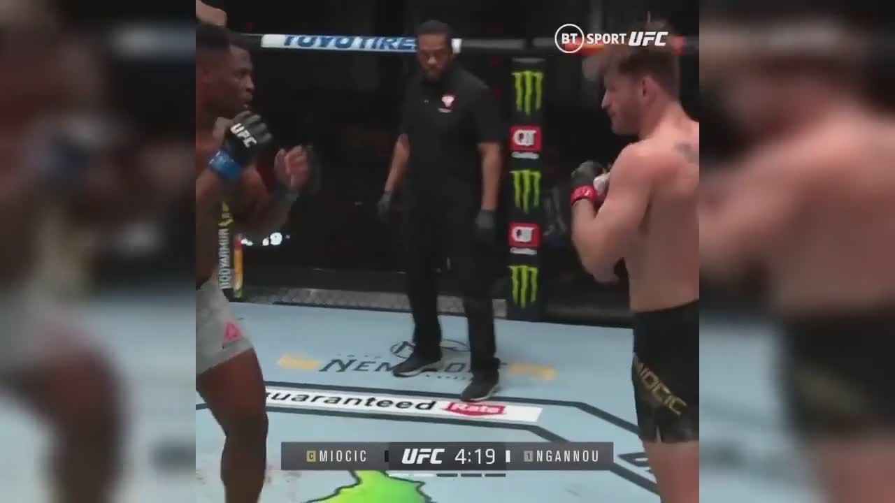 Le KO de Francis Ngannou contre Stipe Miocic (UFC)