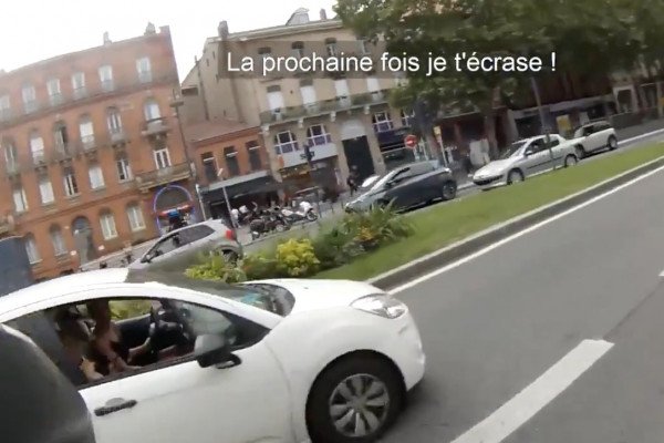 Une automobiliste menace un cycliste : &quot;La prochaine fois je t’écrase&quot; (Toulouse)
