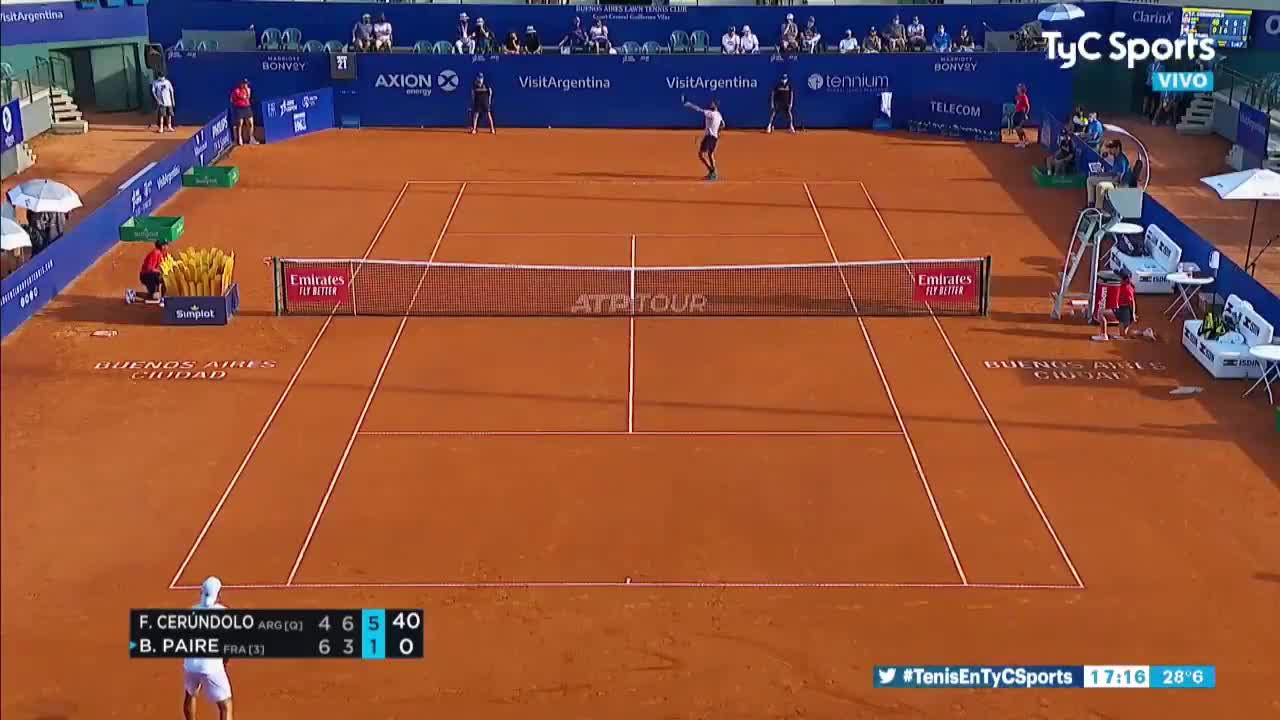 Benoît Paire fout volontairement en l'air une balle de match (Argentina Open)
