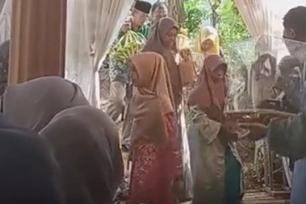 Un invité surprise à un mariage (Indonésie)